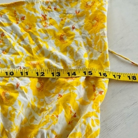 Free People Liza Halter Bodysuit, Size Small - Yel - Picture 5 of 9